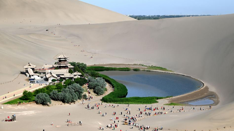 China's desert spring hits 20-year high in water level, revealing ecological progress
